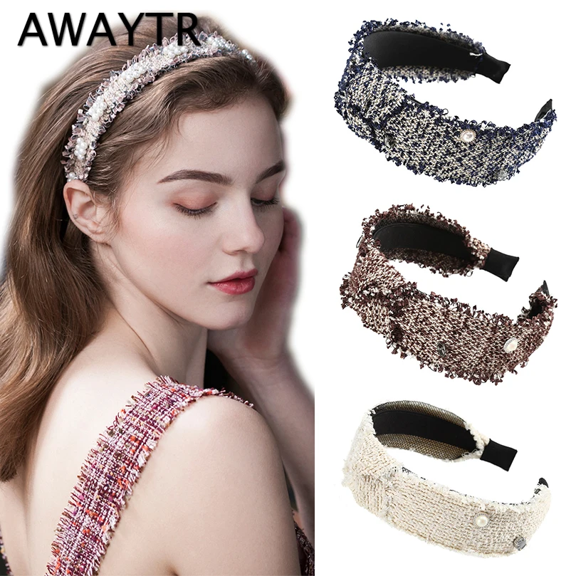 AWAYTR Lace Pearls Hairband for Women Headband Tassel Turban Fashion Female Hair Hoop Girls Hair Accessories Female Headwear
AWAYTR Lace Pearls Hairband for Women Headband Tassel Turban Fashion Female Hair Hoop Girls Hair Accessories Female Headwear