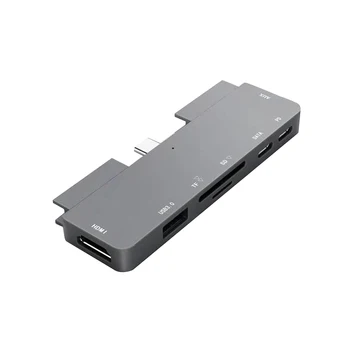 7-in-1 Type-C HUB USB-C to HD USB3.1 PD TF Memory Card AUX Converter Adapter Replacement for iPad Pro Notebook
7-in-1 Type-C HUB USB-C to HD USB3.1 PD TF Memory Card AUX Converter Adapter Replacement for iPad Pro Notebook