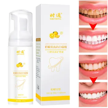 Mousse Tooth Bleach Fruit Flavor Daily Portable Remove Stains Foam Toothpaste Press Output Oral Care Practical Fresh Breath Home
Mousse Tooth Bleach Fruit Flavor Daily Portable Remove Stains Foam Toothpaste Press Output Oral Care Practical Fresh Breath Home