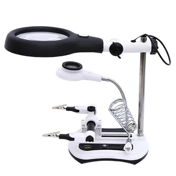 ANENG 2.5X 6X Welding Magnifying Glass LED Lights Auxiliary Clip Magnifying Glass Third Hand Magnifier Soldering Rework Station
ANENG 2.5X 6X Welding Magnifying Glass LED Lights Auxiliary Clip Magnifying Glass Third Hand Magnifier Soldering Rework Station