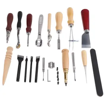 18pcs/Set DIY Handmade Leather Tool Leather Craft Cutter Punching Accessories Leather Sewing Supplies for Home Shop
18pcs/Set DIY Handmade Leather Tool Leather Craft Cutter Punching Accessories Leather Sewing Supplies for Home Shop
