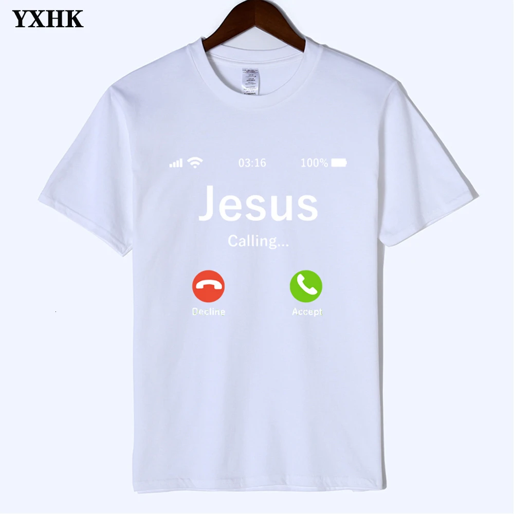 2019 Fashion Jesus T Shirt Calling Accept Or Decline That Is Question Funny Design Faith Admire 100% Cotton White T-shirt Psg
2019 Fashion Jesus T Shirt Calling Accept Or Decline That Is Question Funny Design Faith Admire 100% Cotton White T-shirt Psg