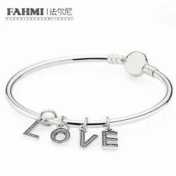 2020 100% 925 Sterling Silver 1:1 Letter dangle with cubic zirconia BANGLE BRACELET Love Romantic Valentine's Day Gift Set
2020 100% 925 Sterling Silver 1:1 Letter dangle with cubic zirconia BANGLE BRACELET Love Romantic Valentine's Day Gift Set