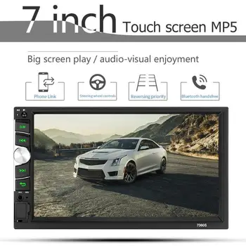 7060S 7 inch 2 DIN Touch Screen Car Stereo BT 4.0 FM Mirror Link MP5 Player Supported Video Format RM/RMVB/AVI/MP4/MKV/3GP
7060S 7 inch 2 DIN Touch Screen Car Stereo BT 4.0 FM Mirror Link MP5 Player Supported Video Format RM/RMVB/AVI/MP4/MKV/3GP