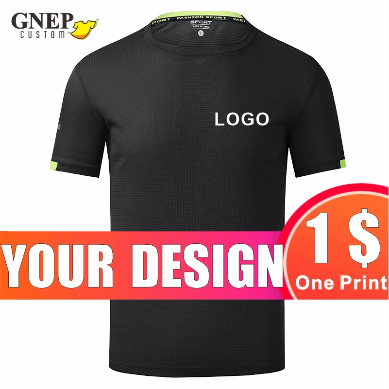 Быстросохнущая спортивная футболка с персонализированным дизайном логотипа