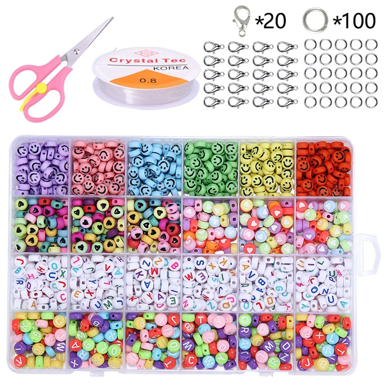Round Acrylic Letter Glass Seed Beads Set For Bracelet Jewelry Making Bulk Needlework DIY Accessories Plastic Alphabet Bead Kits
Round Acrylic Letter Glass Seed Beads Set For Bracelet Jewelry Making Bulk Needlework DIY Accessories Plastic Alphabet Bead Kits