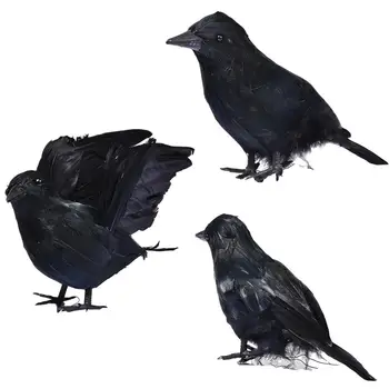 6pcs Black Crows Ornaments Feathered Realistic Scary Crows Halloween Dress Up For Durable Indoor Or Outdoor Holiday Decoration
6pcs Black Crows Ornaments Feathered Realistic Scary Crows Halloween Dress Up For Durable Indoor Or Outdoor Holiday Decoration