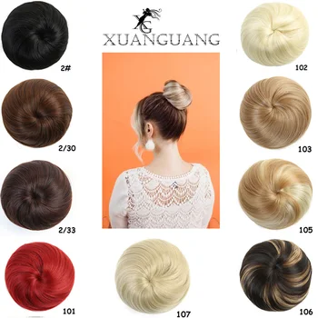 XUANGUANG Donut Chignon Clip In Synthetic Hairpieces With Elastic Bands Hair Bun Heat Resistant Fiber Hair Extensions
XUANGUANG Donut Chignon Clip In Synthetic Hairpieces With Elastic Bands Hair Bun Heat Resistant Fiber Hair Extensions
