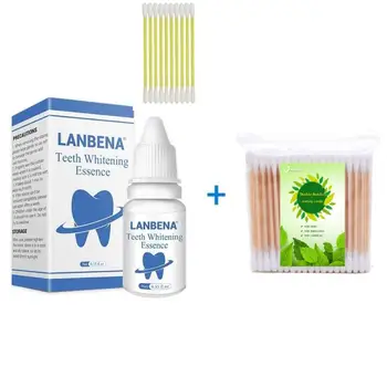 LANBENA 10ml Liquid Teeth Whitening Essence With Cotton Swabs Oral Hygiene Cleaning Brighten Remove Stain Dental Oral Care TSLM1
LANBENA 10ml Liquid Teeth Whitening Essence With Cotton Swabs Oral Hygiene Cleaning Brighten Remove Stain Dental Oral Care TSLM1