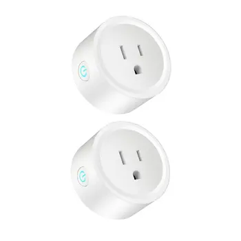 2Pcs Portable Wi-Fi Smart Plug Mini Socket Remote Control Timer Switch Power Socket Durable Travel Outlet
2Pcs Portable Wi-Fi Smart Plug Mini Socket Remote Control Timer Switch Power Socket Durable Travel Outlet