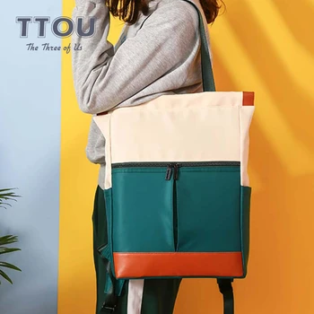 TTOU Fashion Women Nylon Waterproof Backpack 15.6 Laptop Large Capacity Ladies Handbags Female Satchel Travel New Arrivals
TTOU Fashion Women Nylon Waterproof Backpack 15.6 Laptop Large Capacity Ladies Handbags Female Satchel Travel New Arrivals