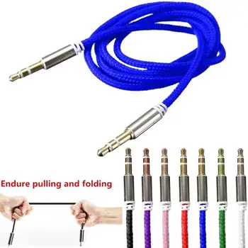 1m Strong Braided Stereo Audio Auxiliary Lead 3.5mm Jack Male Aux Cable Car Stereo Audio Cable For Phone
1m Strong Braided Stereo Audio Auxiliary Lead 3.5mm Jack Male Aux Cable Car Stereo Audio Cable For Phone