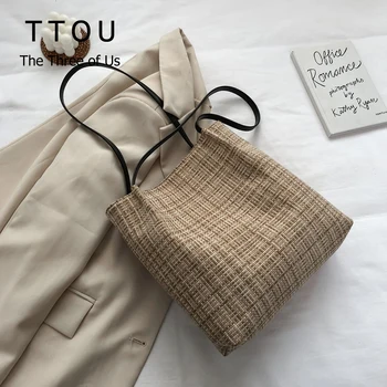 New Fashion Winter Designed Plaid Women Shoulder Bags Luxury Large Capacity One-Shoulder Bags Female High Street Handbag
New Fashion Winter Designed Plaid Women Shoulder Bags Luxury Large Capacity One-Shoulder Bags Female High Street Handbag