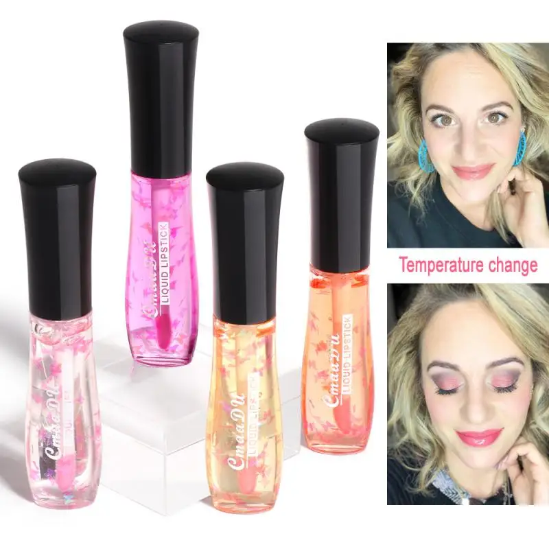 CmaaDU 4 Color Liquid Lipstick Sequins Temperature Color-changing Lip Gloss Moisturize Lasting Waterproof Lip Stick Makeup TSLM2
CmaaDU 4 Color Liquid Lipstick Sequins Temperature Color-changing Lip Gloss Moisturize Lasting Waterproof Lip Stick Makeup TSLM2