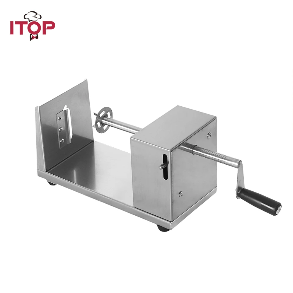 ITOP Potato Spiral Slicer Stainless Steel Potato Tower Twisted Cutter Slicer Machine Manual Vegetable Tools With 2 Blades
ITOP Potato Spiral Slicer Stainless Steel Potato Tower Twisted Cutter Slicer Machine Manual Vegetable Tools With 2 Blades