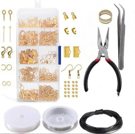 10 Grids Metal Jewelry Making Kit DIY Necklace Materials Repair Tool With Accessories Findings And Beading Wires Adults Supplies
10 Grids Metal Jewelry Making Kit DIY Necklace Materials Repair Tool With Accessories Findings And Beading Wires Adults Supplies