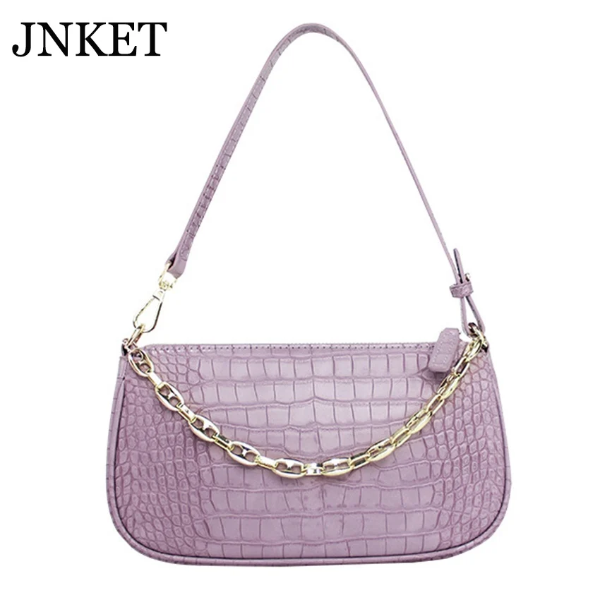 JNKET New Fashion Crocodile Pattern Baguette Bags PU Leather Shoulder Bags Women Handbag Tote Bags
JNKET New Fashion Crocodile Pattern Baguette Bags PU Leather Shoulder Bags Women Handbag Tote Bags