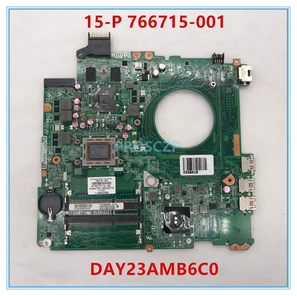 High quality For 15-P SERIES 766715-001 766715-501 766715-601 laptop motherboard DAY23AMB6C0 DDR3 100% working well
High quality For 15-P SERIES 766715-001 766715-501 766715-601 laptop motherboard DAY23AMB6C0 DDR3 100% working well