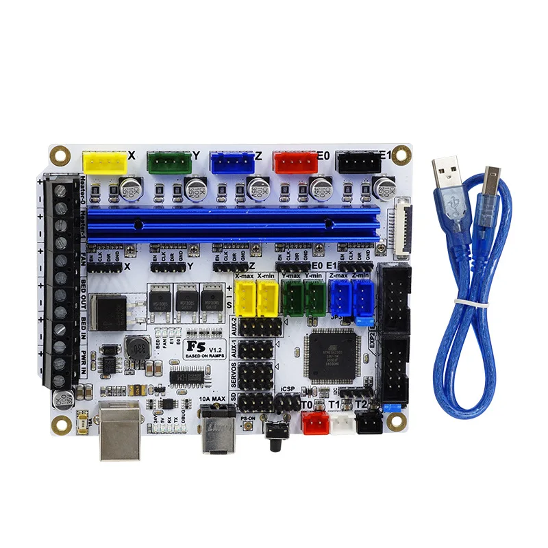 3D Printer Motherboard F5 V1.2 Control Board Compatible Ramps1.4 Alternative MKS Base Board
3D Printer Motherboard F5 V1.2 Control Board Compatible Ramps1.4 Alternative MKS Base Board