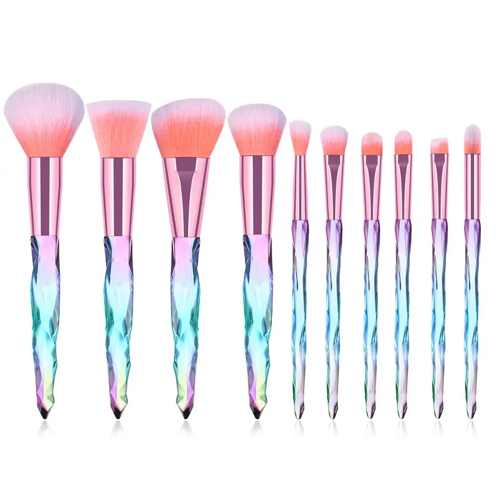 10 Pcs Makeup Brush Set Contour Nasal Eyeliner Blush Powder Crystal Handle Eye Shadow Foundation Beauty Makeup Tools
10 Pcs Makeup Brush Set Contour Nasal Eyeliner Blush Powder Crystal Handle Eye Shadow Foundation Beauty Makeup Tools