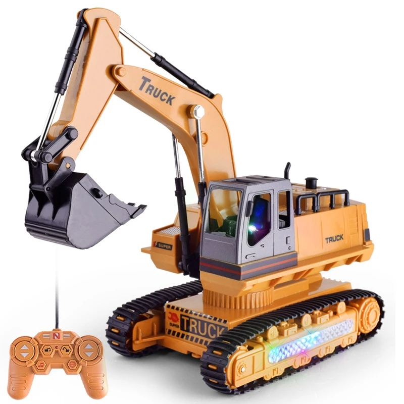 RC Excavator Car 2.4G 11CH Metal Remote Control Engineering Digger Truck Model Electronic Heavy Machinery Toys for children
RC Excavator Car 2.4G 11CH Metal Remote Control Engineering Digger Truck Model Electronic Heavy Machinery Toys for children