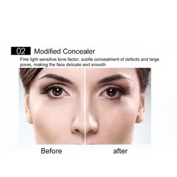 1PC Makeup Pressed Powder Moisturizing Waterproof Oil Cosmetics Contour Makeup Concealer Palette Invisible Control Face Nat K0X6