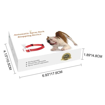 Rechargeable Spray & Sound Bark Collar, Safe & Automatic Anti Bark Device for Dogs No Barking Control Sensitivity and Intensity
Rechargeable Spray & Sound Bark Collar, Safe & Automatic Anti Bark Device for Dogs No Barking Control Sensitivity and Intensity