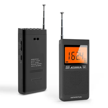 Mini Pocket Transistor Radio Receiver AM/FM/WB Stereo Pocket Radio N0AA Weather Sounder US Version Portable for Travel Running
Mini Pocket Transistor Radio Receiver AM/FM/WB Stereo Pocket Radio N0AA Weather Sounder US Version Portable for Travel Running