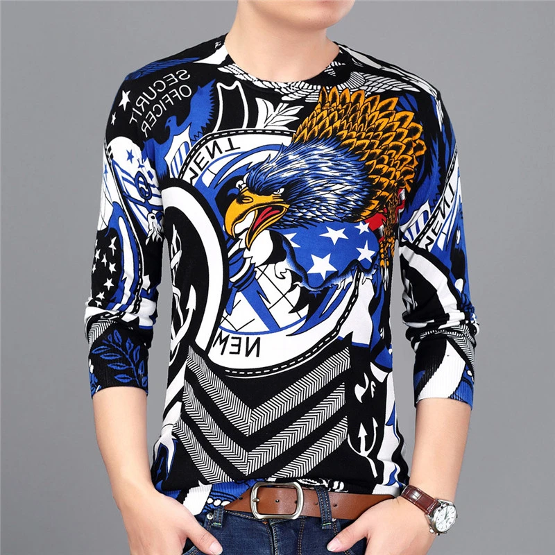 Animal Print Sweater Men Gold Dragon Print Sweater Men Pullver Erkek Kazak Club Party Stage Clothing Male Sweater Trui Heren
Animal Print Sweater Men Gold Dragon Print Sweater Men Pullver Erkek Kazak Club Party Stage Clothing Male Sweater Trui Heren