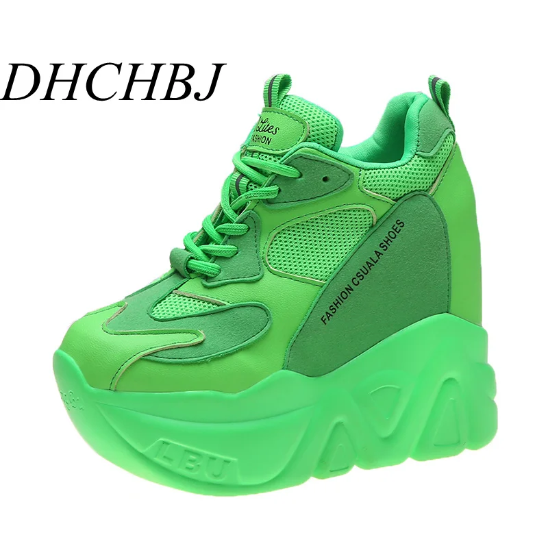 women's breathable Athletic candy color sneakers 12cm high heel platform lace up casual shoes woman autumn soft shoes
women's breathable Athletic candy color sneakers 12cm high heel platform lace up casual shoes woman autumn soft shoes