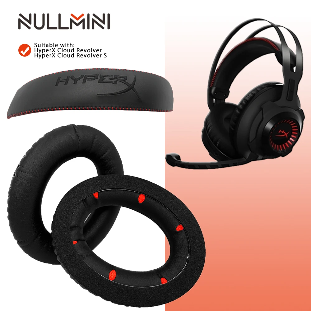 NullMini сменные амбушюры головная повязка для HyperX Cloud Revolver S Наушники с кожаным рукавом наушники|Аксессуары