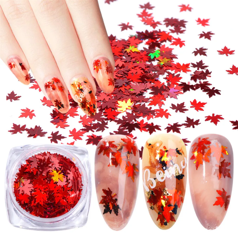 1 Box Maple Leaves Nail Art Sequins Holographic Glitter Flakes Chameleon Stickers For Nails Autumn Design Decor
1 Box Maple Leaves Nail Art Sequins Holographic Glitter Flakes Chameleon Stickers For Nails Autumn Design Decor