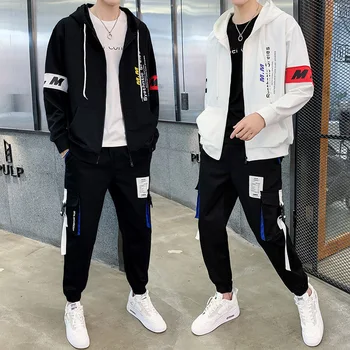 Casual sweatshirt suit men's cardigan sweater Korean version of the trendy handsome hooded jacket new spring sweatshirt hoodie
Casual sweatshirt suit men's cardigan sweater Korean version of the trendy handsome hooded jacket new spring sweatshirt hoodie