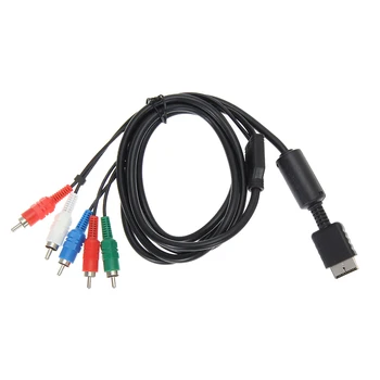 

1.8m/6FT HDTV AV Audio Video Cable AV A/V Component Cable Cord Wire Slim Game Adapter For Sony PlayStation 2 3 PS2 PS3