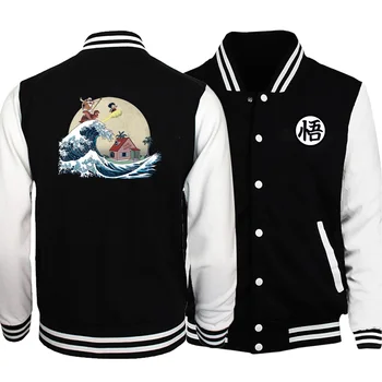 Japan Anime Dragon Ball Z Kame House Men Baseball Jackets 2019 Autumn Winter Harajuku Fashion Jacket Hip Hop Vintage Streetwear
Japan Anime Dragon Ball Z Kame House Men Baseball Jackets 2019 Autumn Winter Harajuku Fashion Jacket Hip Hop Vintage Streetwear