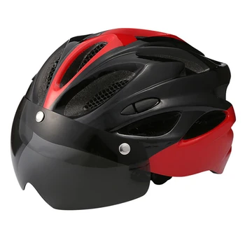 

TIOODRE Bicycle Helmet Protective Helmet Windproof Lenses Integrally-Molded Helmet Breathable Helmet Cycling Helmet Sport Cap