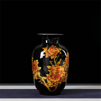 NEW CHINESE STYLE VASE BLACK PORCELAIN CRYSTAL GLAZE FLOWER VASE HOME DECOR HANDMADE SHINING FAMILLE ROSE VASES R1824
NEW CHINESE STYLE VASE BLACK PORCELAIN CRYSTAL GLAZE FLOWER VASE HOME DECOR HANDMADE SHINING FAMILLE ROSE VASES R1824