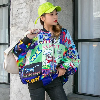 Large Size 2020 Spring Autumn New Style Korean-style Cartoon Printed Baseball Uniform Versatile Loose-Fit Coat Women's Jacket
Large Size 2020 Spring Autumn New Style Korean-style Cartoon Printed Baseball Uniform Versatile Loose-Fit Coat Women's Jacket