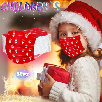 Christmas Mouth Masks Disposable Three-layer FaceMasks child red Printed face mask cover mouth Earhook Elastic mascarillad
Christmas Mouth Masks Disposable Three-layer FaceMasks child red Printed face mask cover mouth Earhook Elastic mascarillad