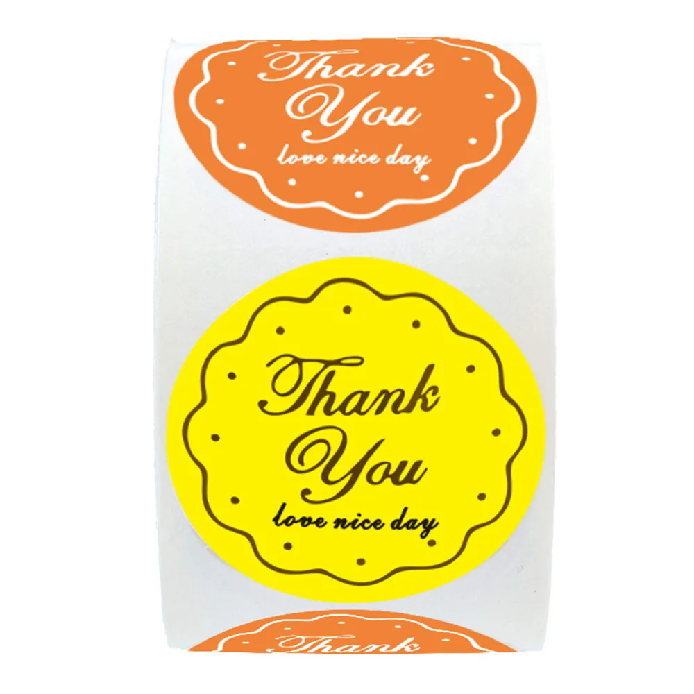 500pcs/ Roll 2 Designs Round Shape 1-inch Diameter Thank You Sticker Seal Labels Gift Decoration Sticker For Package
500pcs/ Roll 2 Designs Round Shape 1-inch Diameter Thank You Sticker Seal Labels Gift Decoration Sticker For Package