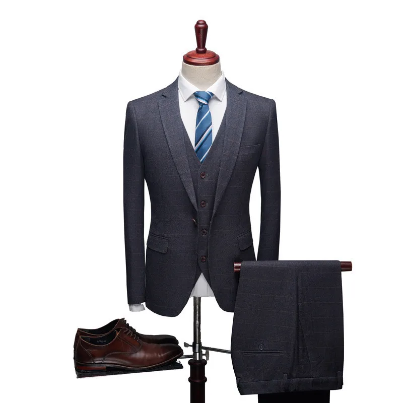 Men's suit костюм gentleman plaid men's suits high fashion traje hombre men's business casual business suit wedding formal suit
Men's suit костюм gentleman plaid men's suits high fashion traje hombre men's business casual business suit wedding formal suit