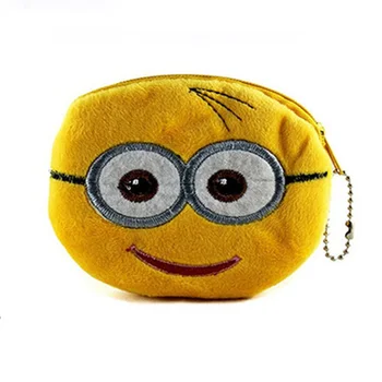Cartoon Cute Yellow Man Children coin purses kids Plush Coin Bag ladies small wallet bag women handbag Card Holders with Keychai 
Cartoon Cute Yellow Man Children coin purses kids Plush Coin Bag ladies small wallet bag women handbag Card Holders with Keychai
