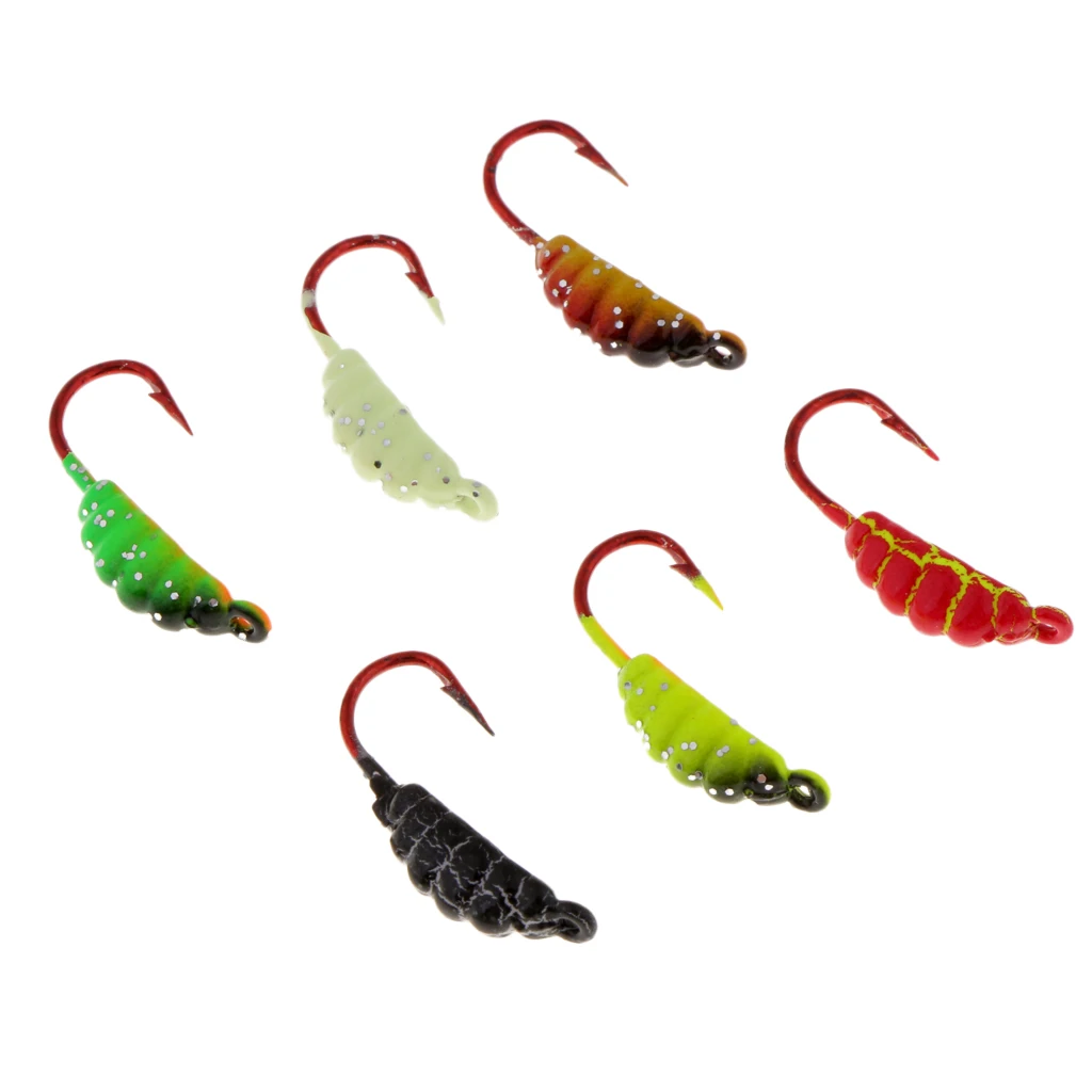 6Pcs/Set Winter Ice Fishing Hook Hard Lures Lead Jigs Head Hooks Baits Hooks 6Pcs/Set Winter Ice Fishing Hook Hard Lures Lead Jigs Head Hooks Baits Hooks