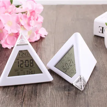 2pc Led Small Pyramiddigital Alarm Clock Color Changing Night Light Table Clocks Display Time Night Lcd Light Table Desktop
2pc Led Small Pyramiddigital Alarm Clock Color Changing Night Light Table Clocks Display Time Night Lcd Light Table Desktop