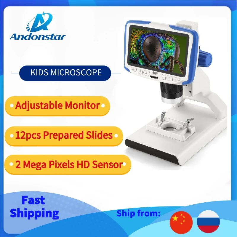 Andonstar 200X high-definition experiment for kids portable digital microscope with LCD screen magic zoom microscope camera
Andonstar 200X high-definition experiment for kids portable digital microscope with LCD screen magic zoom microscope camera