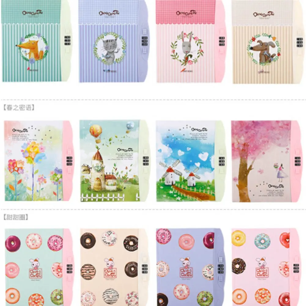 For Creative Hard Copy Book Password Notebook Student Diary With Lock Notebook Office School Supplies Random Color
For Creative Hard Copy Book Password Notebook Student Diary With Lock Notebook Office School Supplies Random Color
