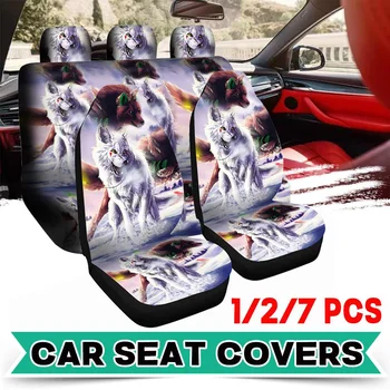 1/2/7PCS Universal Protector Car Seat Cover Front And Back 3D Animal Wolf Print Full Set Car Cushion Cover For Van Truck
1/2/7PCS Universal Protector Car Seat Cover Front And Back 3D Animal Wolf Print Full Set Car Cushion Cover For Van Truck