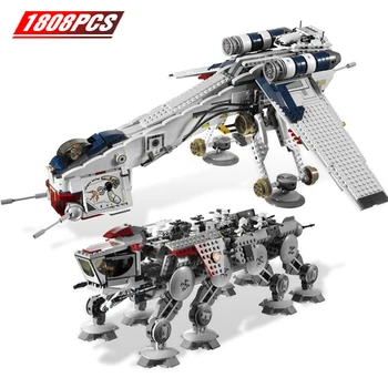 1808Pcs Star Genuine Was Republic with AT-OT Walker Set Building Blocks Bricks Compatible Lepining 10195 Toys
1808Pcs Star Genuine Was Republic with AT-OT Walker Set Building Blocks Bricks Compatible Lepining 10195 Toys