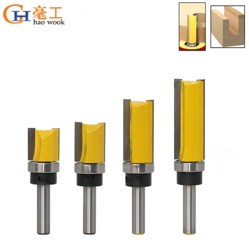 8mm Shank Template Trim Hinge Mortising Router Bit Straight End Mill Trimmer Cleaning Flush Trim Tenon Cutter for Woodworking
8mm Shank Template Trim Hinge Mortising Router Bit Straight End Mill Trimmer Cleaning Flush Trim Tenon Cutter for Woodworking