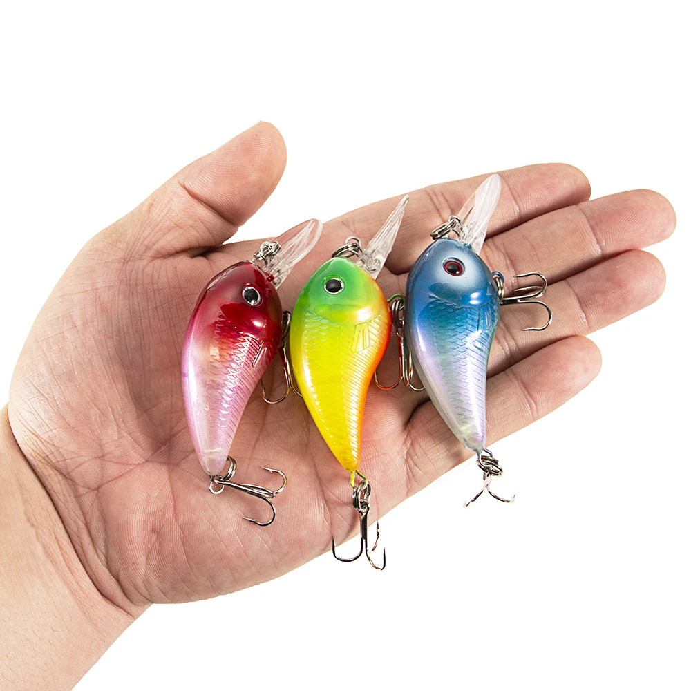 Fishing Crankbait Flashing Artificial Hard Crank Bait Lure 8cm Wobbler Rattle with Treble Hooks
Fishing Crankbait Flashing Artificial Hard Crank Bait Lure 8cm Wobbler Rattle with Treble Hooks